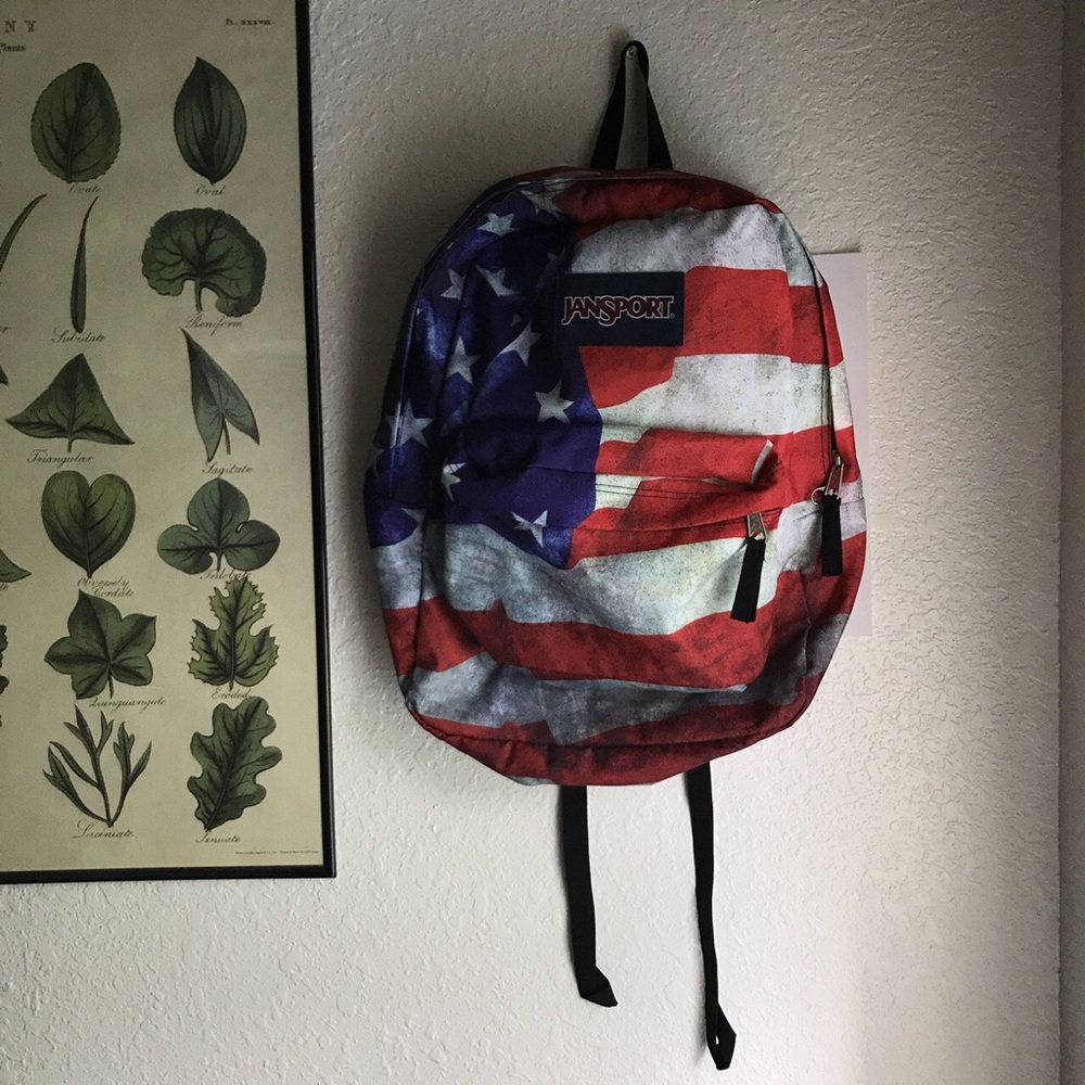 USA Flag Jansport back pack